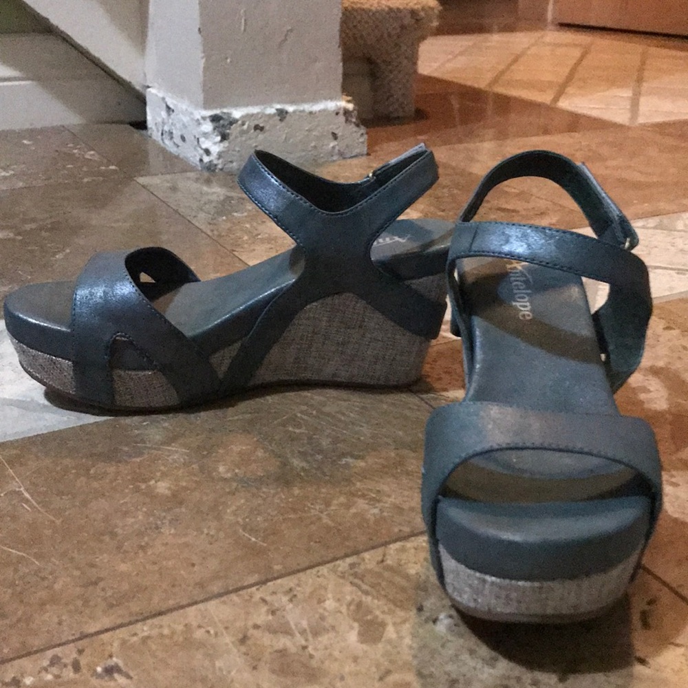 Blue sandals